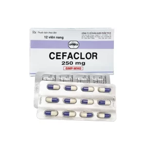 Cefaclor 250mg Uphace (12 viên/hộp)